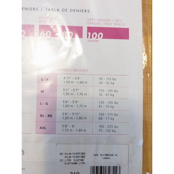 Mondor Ultra Soft Semi Opaque Tights 319 Light Tan Size XL Dance 40 Denier - Picture 4 of 6